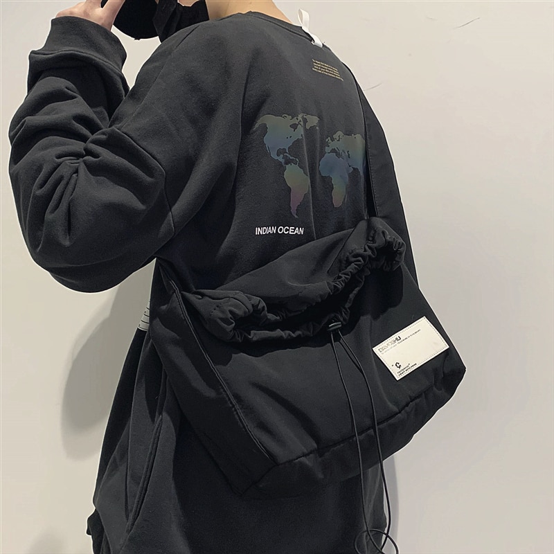 Messenger Bag Couple Japanese Lazy Style Large-capacity Casual Girl Shoulder Bag Brand Simple Diagonal Shoulder Bag