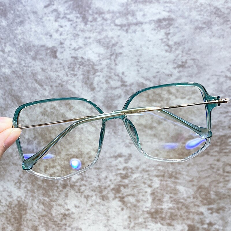 Anti Blue Light Anti Blocking Filter Glasses Women Mens Computer Goggles Retro Metal Transparent UV400 Eyewear