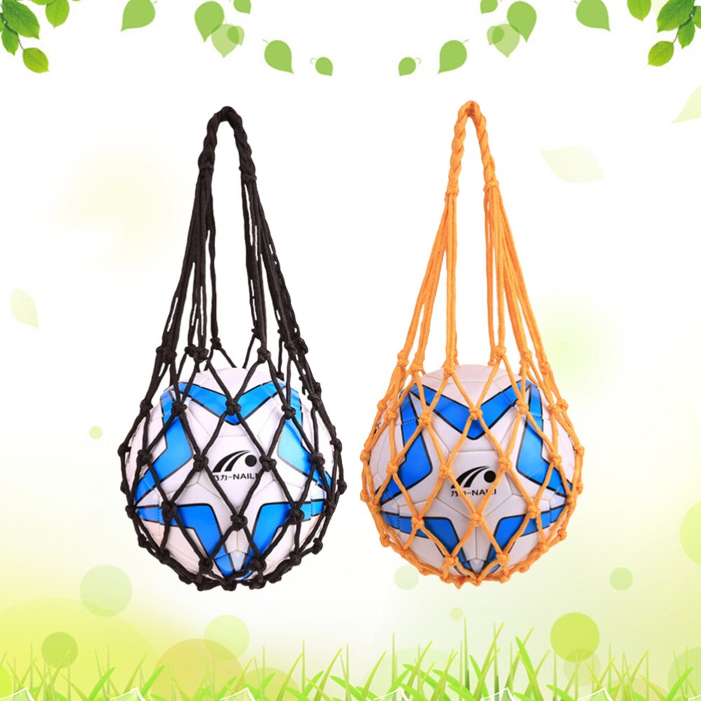 2 Pcs Storage Net Football Volleyball Net Bag for School Home Office Dorm