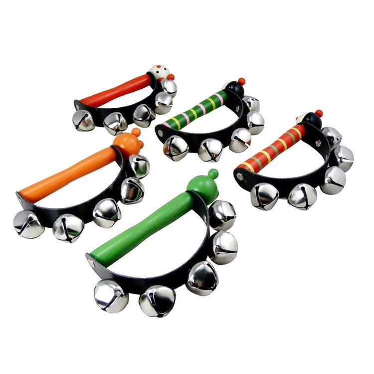 Orr Musical Instrument Cartoon Five Bark Handguard Wooden Infant Early Childhood Education Puzzle