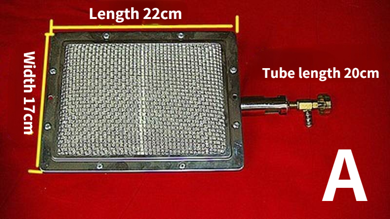 Gasgrill infrarød brænder udskiftning brand energibesparende brænderplade komfurkerne rektangulær: Beige