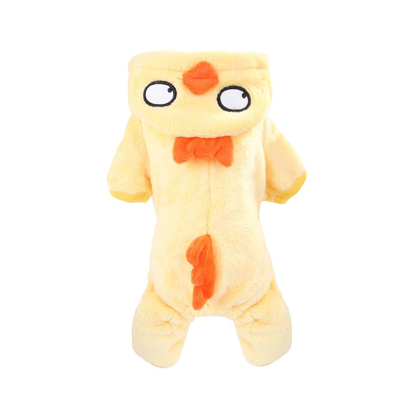 Adorable Pet Warm Coat Chicken Clothes Pet Coral Fleece Costume For Puppy Dog: XS