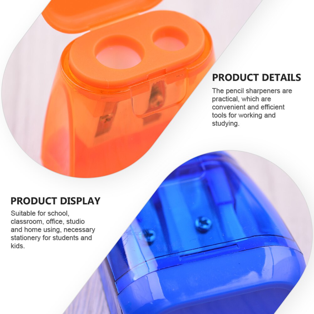 16pcs Manual Pencil Sharpener Plastic Pencil Sharpeners Pencils Sharpening Tool