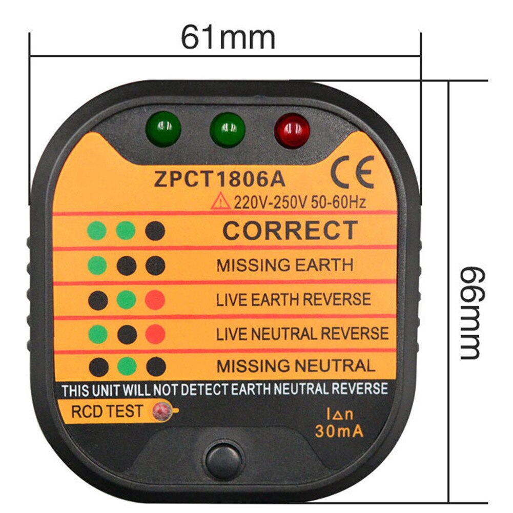 Stopcontact tester automatische elektrische circuit detector draadzoeker us/eu/uk stekker --m25
