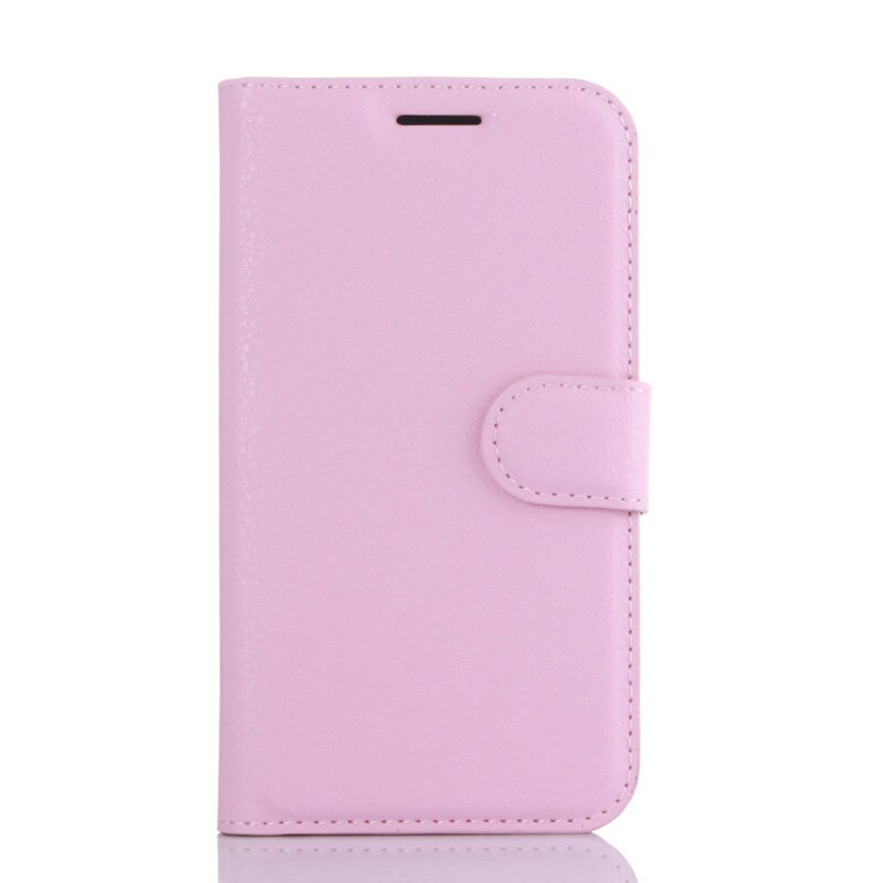 Leren hoesje voor alcatel one touch pixi 4 4.0 4034d portemonnee flip case ot -4034d voor alcatel 4034d telefoonhoesje tpu met kaarthouder: Roze
