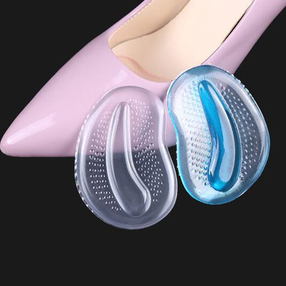 1 par gel indlæg silikone forfodspuder indlægssåler gel indlæg massager anti-skrid smertestillende sandaler hvid rød sko tilbehør
