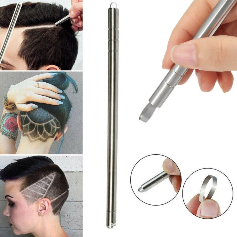 Magic Engrave Beard Hair Scissors Shavings Eyebrows Razor Carve Pen
