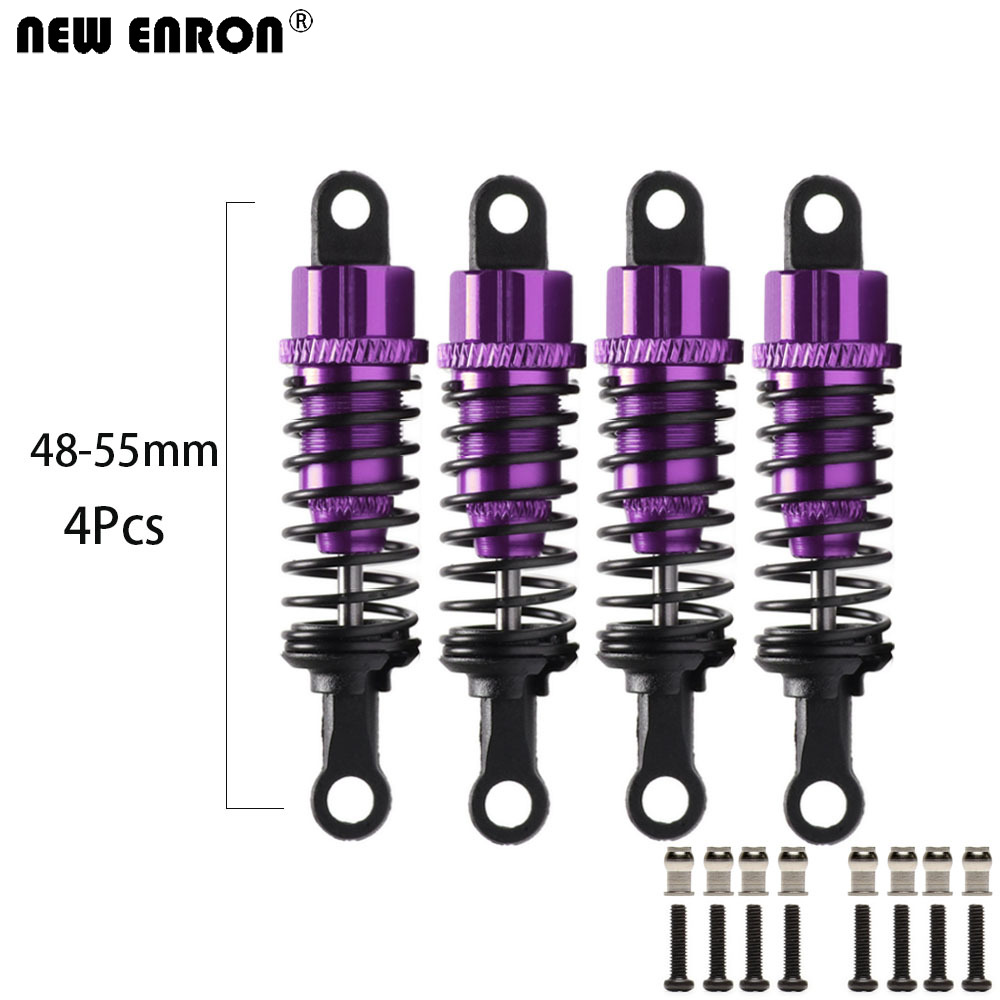 amortiguador de aceite de aleación de Metal ENRON 55mm para 1/18 RC Car WLtoys K929 A949-55 A959 A969 A979: Verde militar