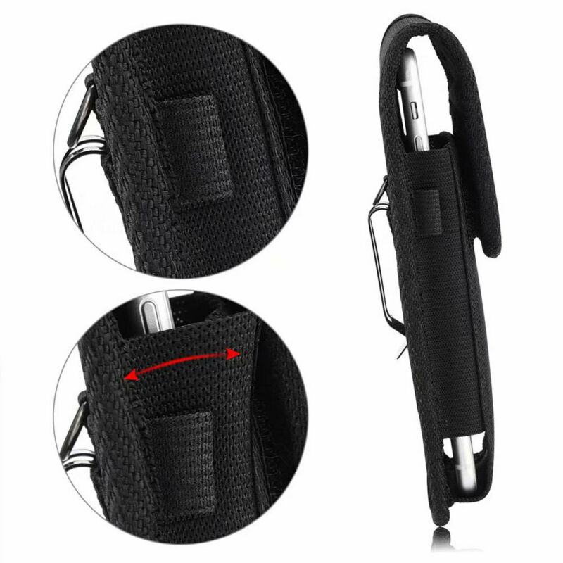 Universal Mobile Phone Waist Bag Nylon Belt Hook Pouch Case Cover Holster Fasten Bag for Cell Mobile Phone