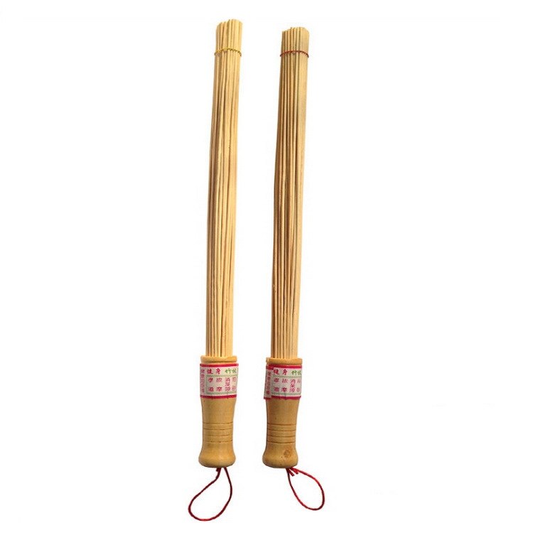 Palitos de bambú Natural para Fitness, masajeador de relajación, martillo, palo de Fitness, mango de madera ambiental, 1 unidad