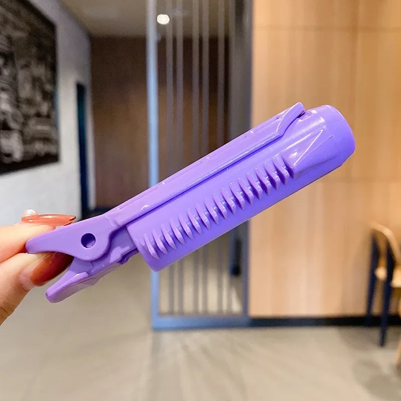 Pinzas rizadoras de pelo para mujer, pinzas para rizar el pelo, varillas para la permanente de raíces, rodillos de estilismo, herramientas de bricolaje esponjosas, Clip de volumen de raíz para mujer, 2 piezas: RED