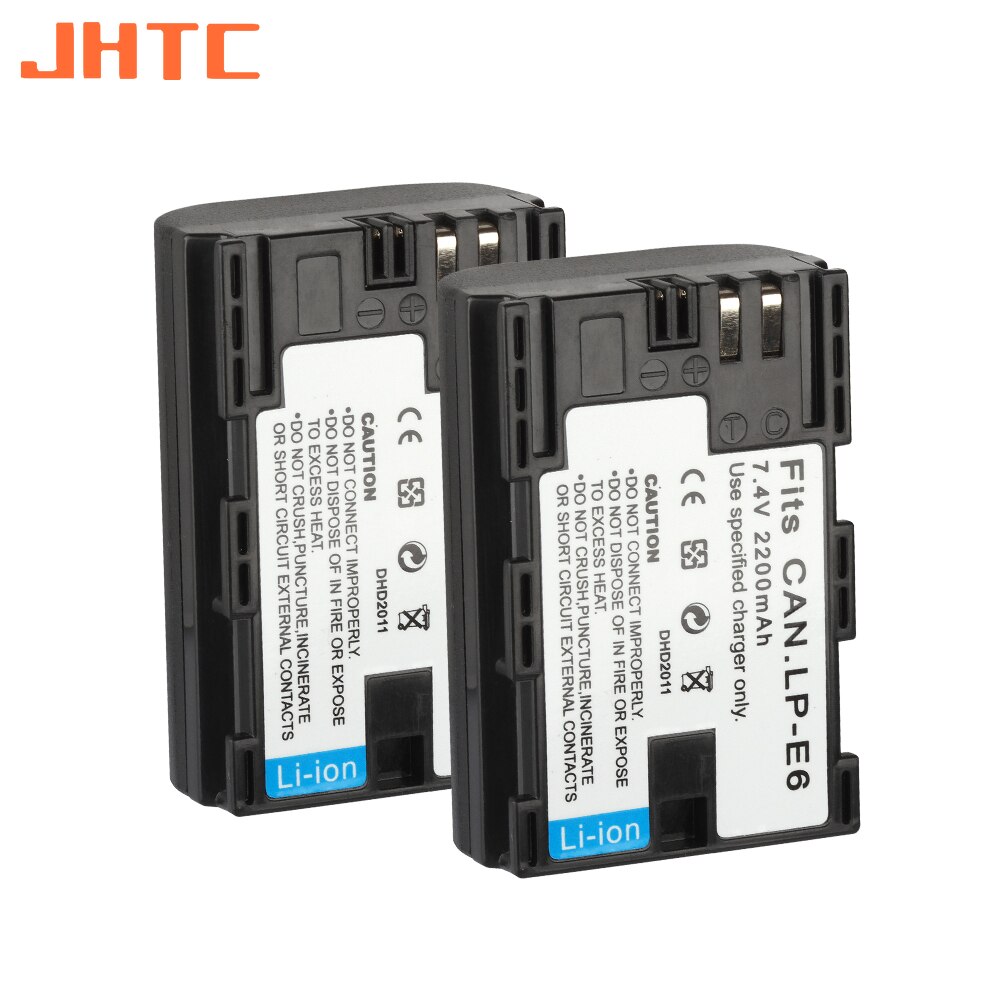 Lp -e6 lpe 6 lp e6 batteri 2200 mah för canon eos 5ds 5d 6d 7d 60d 60da eos 70d mark ii mark iii 80d xc10 dslr kamerabatterier