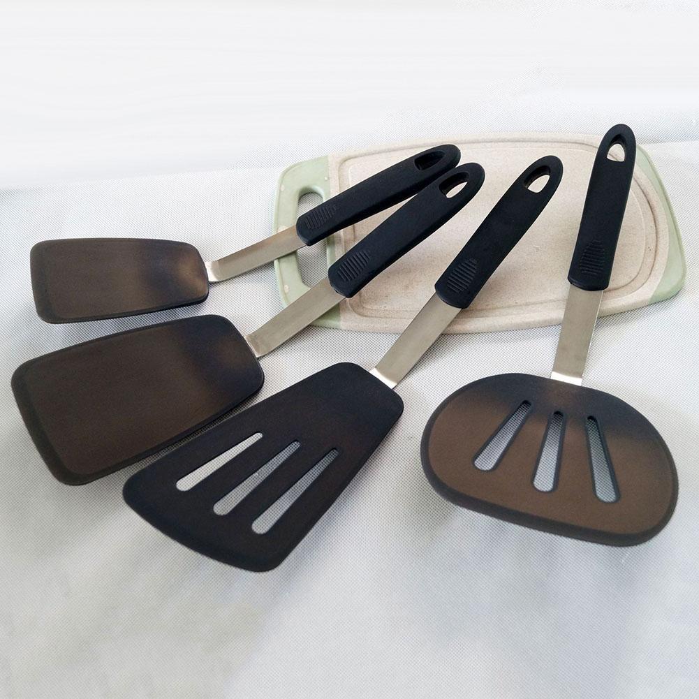Silicone Kitchen Utensil Nonstick Cooking Utensils Spoon Soup Ladle Turner Pancakes Spatula Tong Cookware Baking Gadget