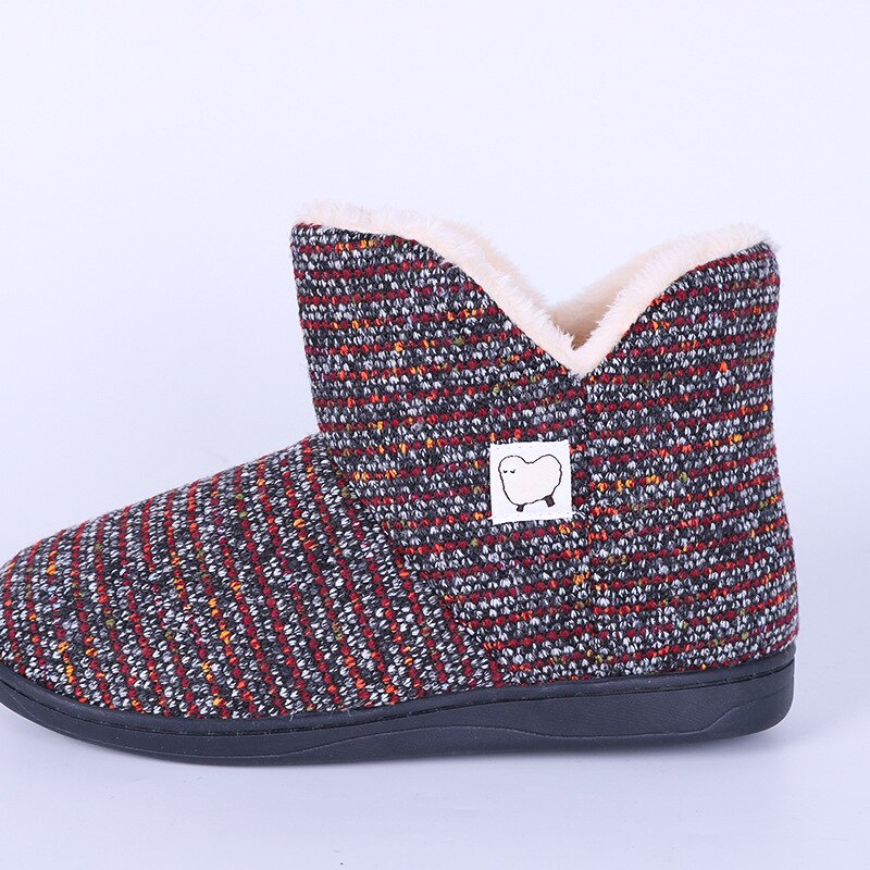 Stivali da neve caldi e morbidi stivali invernali da donna stivaletti da donna stivali da donna antiscivolo morbidi piatti stivaletti da lavoro a maglia per la casa scarpe invernali