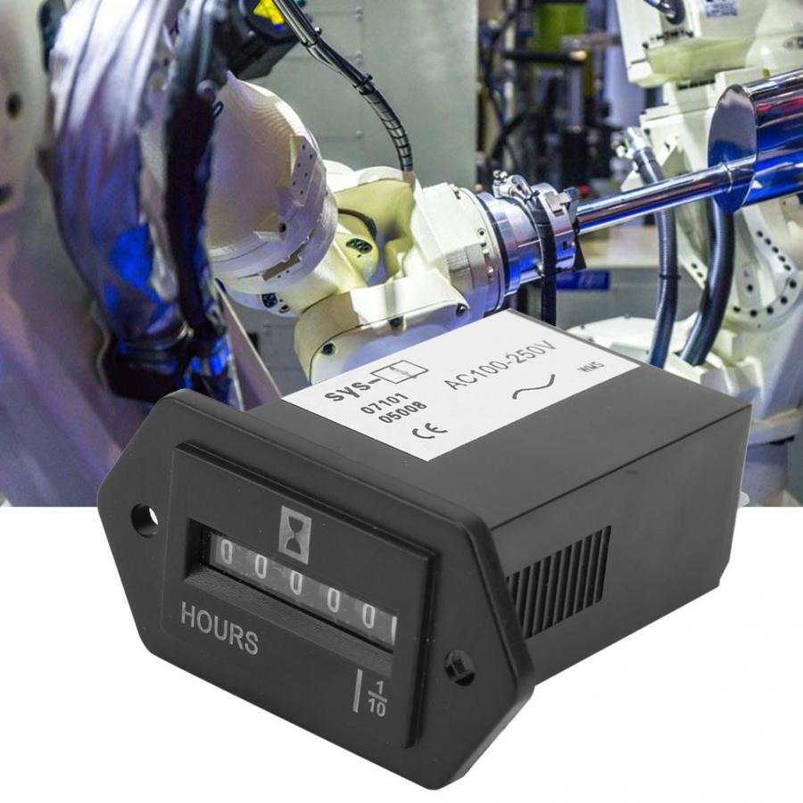 Contador de horas Industrial 1 Uds SYS-1 AC100-250V contador mecánico Industrial contador de horas electromecánico
