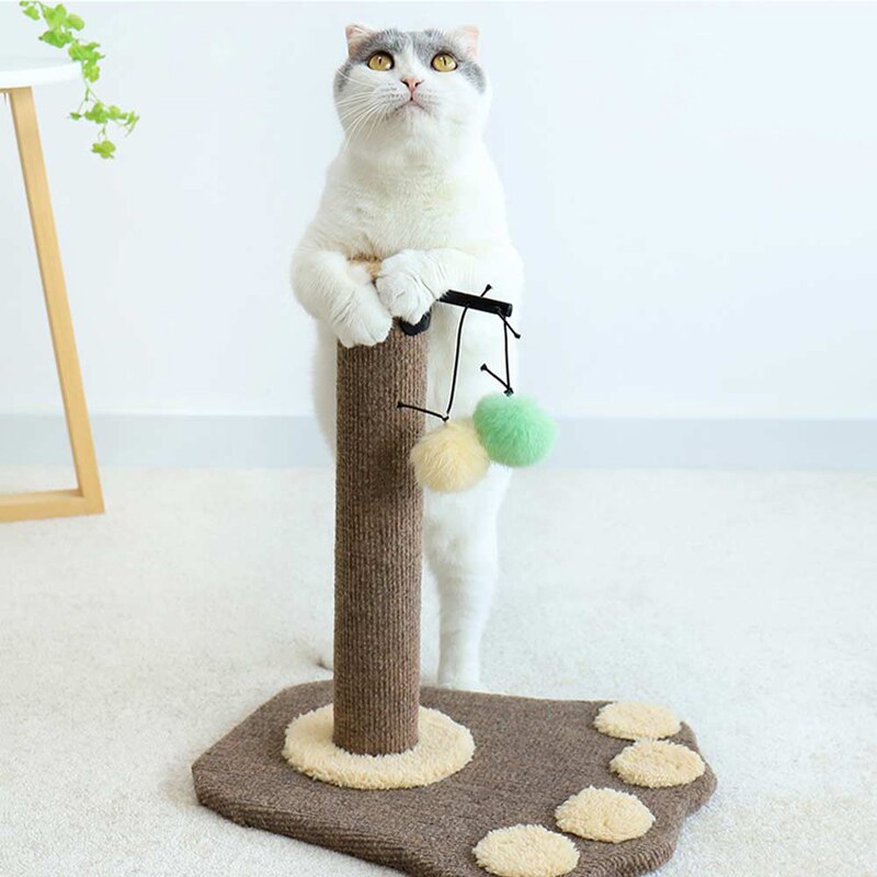 Kat Scratcher Ball Grote Sisal Kat Krabbal Draaiende Massief Houten Kat Krabpaal 15,75x21,26x9,06 In Huisdier Interactief Speelgoed Bescherm Uw Meubels tegen krassen