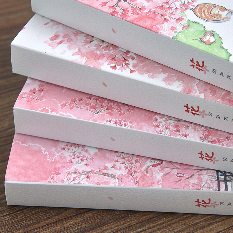 Sakura Series Sketchbook A5 Blank Flower Sketch Book Soft Cover 120 Sheets