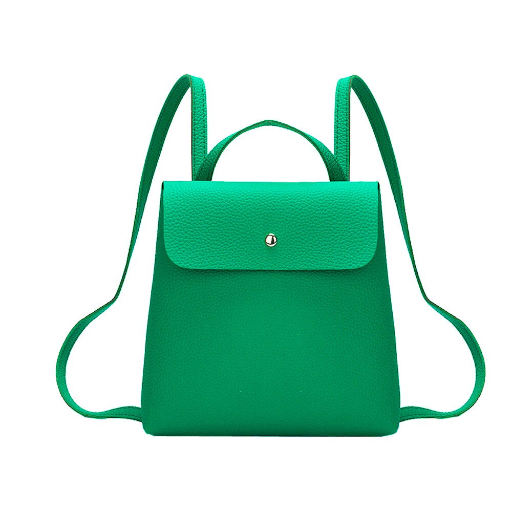 Femmes Mini sac à dos couleur Pure sacs à dos en cuir pour adolescentes femme école sac à bandoulière sac à dos mochila # T5P
