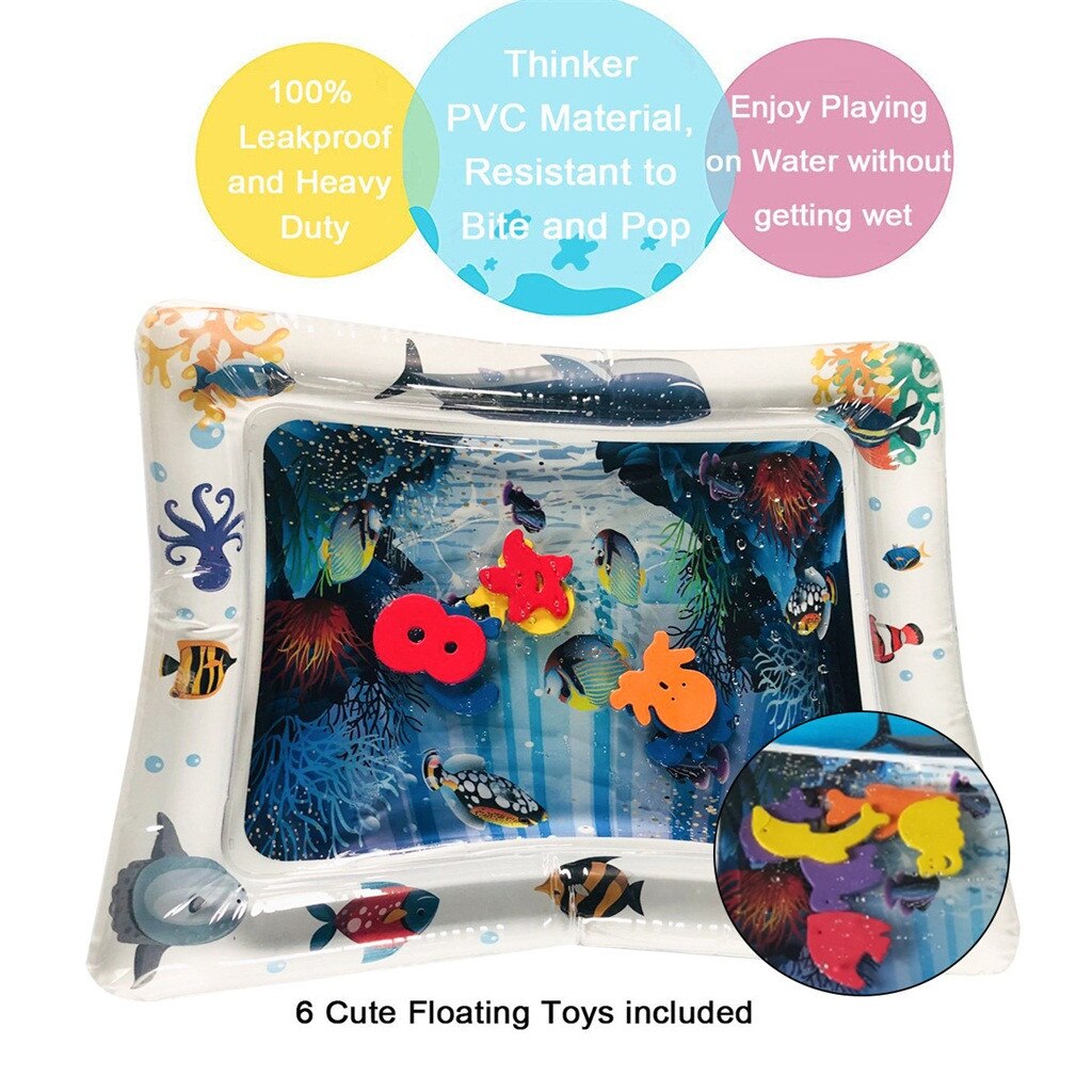 Baby Inflatable Toys Summer Inflatable Water Mat Sea Life Mat Ice Pad Prone Baby Inflatable Mat inflables juegos
