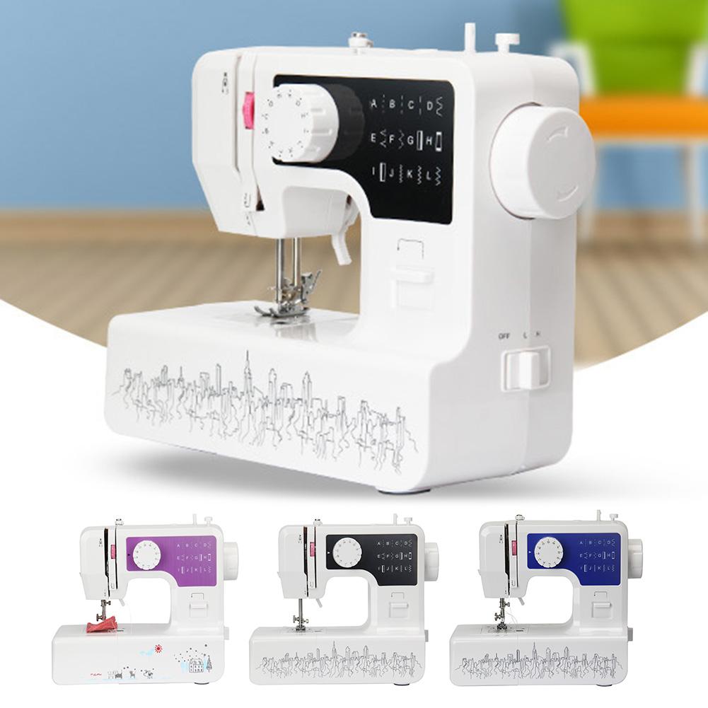 Mini Hause Multifunktions Elektrische Nähte Stoff NäHenne Maschine mit LED Licht tragbare nützliche näHenne maschine