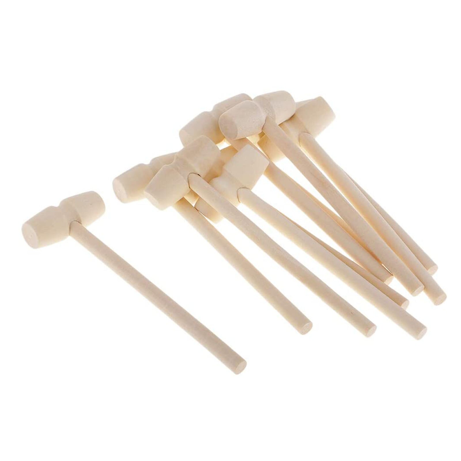 Mallet Hammer Seafood Tools Wooden Hammers Mace Safe Non-toxic Durable Food For Lobster Strong Smooth Kitchen Toy Pounding Mini