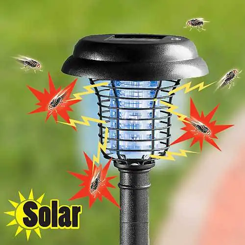 Solar Mosquito Killer Lamp Home Garden Waterproof Mosquito Repeller Outdoor Camping Electric Mosquito Artifact Lighting Lamps