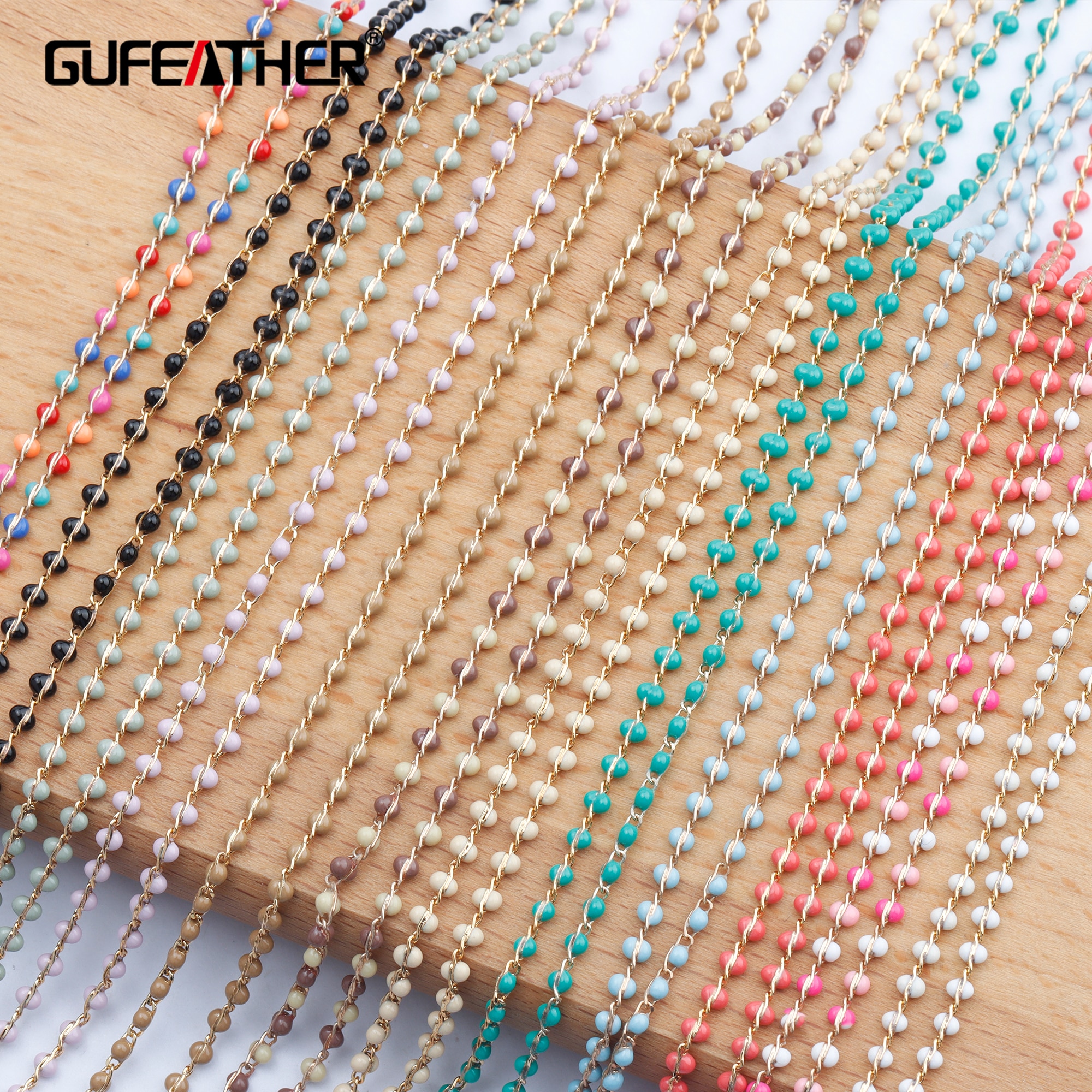 GUFEATHER C84,jewelry accessories,diy chain,18k gold plated,0.3 microns,hand made,jewelry making,diy bracelet necklace,2m/lot