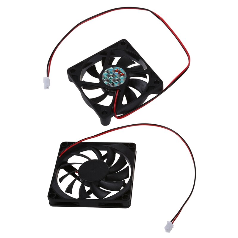 Desktop-pc-gehäuse  dc 12v 0.16a 60mm 2- pin-lüfteranschluss &amp; 80mm 2- pin-anschluss für cpu-kühlerradiator im computergehäuse: Default Title