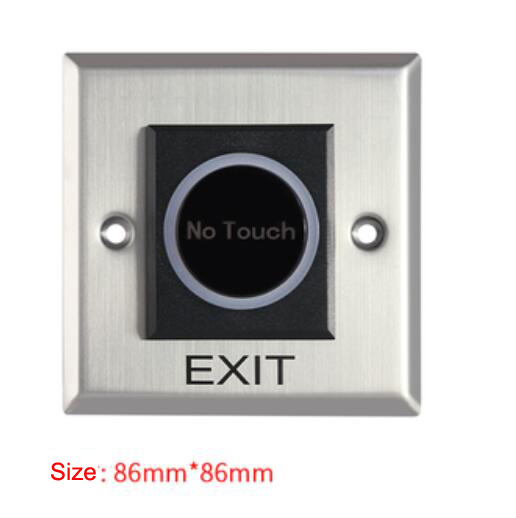 Door Exit Push Button Release Switch Opener For Door Access Control System Entry Open door no touch: Red