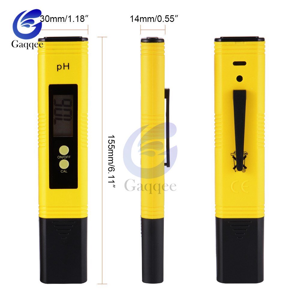 Tragbare Digitale PH-Meter 0,00-14,0 PH Tester TDS & EC-Meter Thermometer 0-9999uns/cm 0-9999ppm 0,1- 80,0 grad 3 in 1 Wasser Monitor