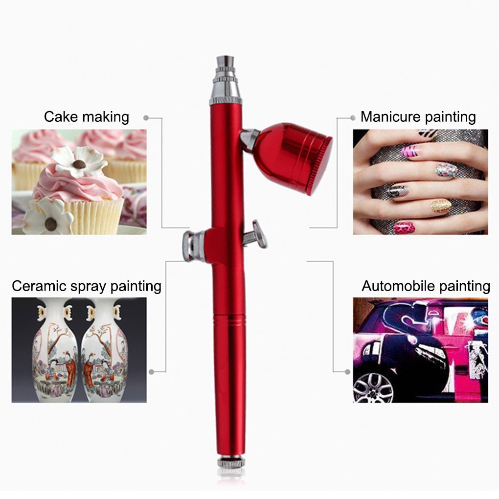 Airbrush Tool USB Portable Rechargeable Nail Airbrush 0.3mm Nozzle Airbrush Kit For Model Cake Decorating Brushes Car Painting