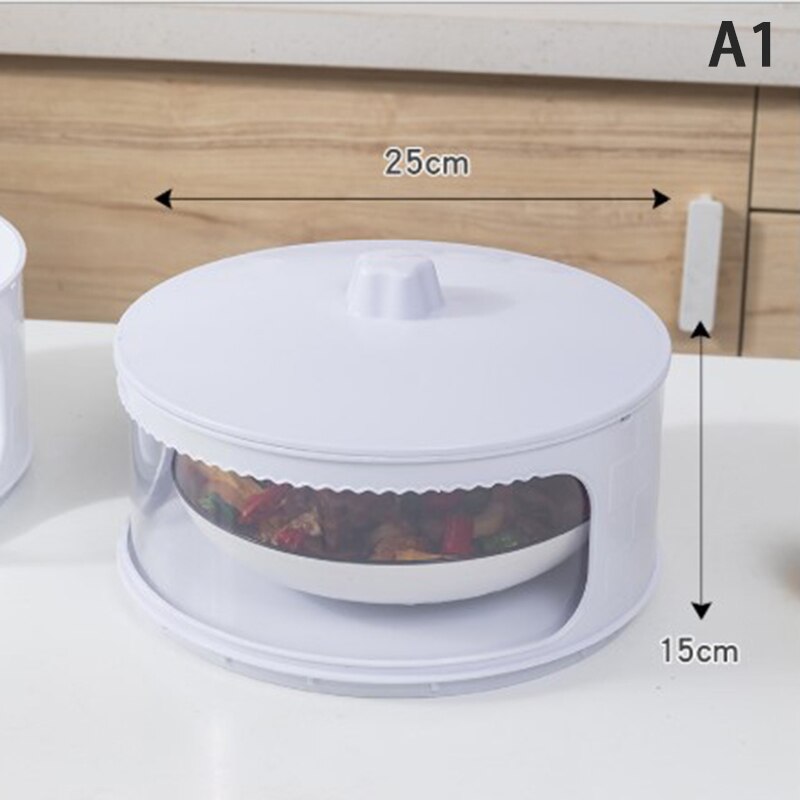 Multi-layer Huishoudelijke Eettafel Restjes Opslag Stof Proof Deksel Voedsel Deksel Stapelbaar Voedsel Isolatie Cover: One Layers