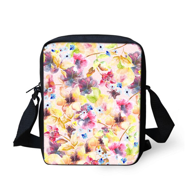 FORUDESIGNS, bolso de mensajero bonito para mujeres jóvenes, amuletos de estilo Floral, bolso cruzado de , bolso de mensajero para mujeres: CC4265E