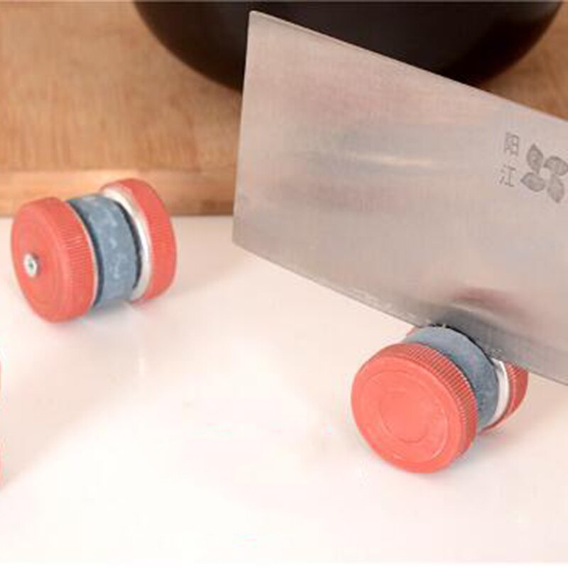 1Pc mini ostrzałka okrągła ściernice kamień robić ostrzenia gospodarstwa domowego osełka akcesoria kuchenne narzędzie knive temperówka