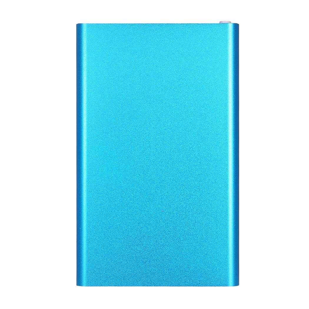 Ultra-thin External Battery Power Bank 12000 mAh Portable Generic Emergency Mobile Power Charger For Cell Phone Tablets: Sky Blue