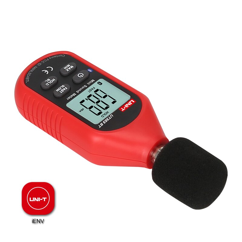 Uni-t  ut353bt mini lydmåler/bluetooth kommunikasjon; desibel/støytester/støymåler/lydnivåmåler