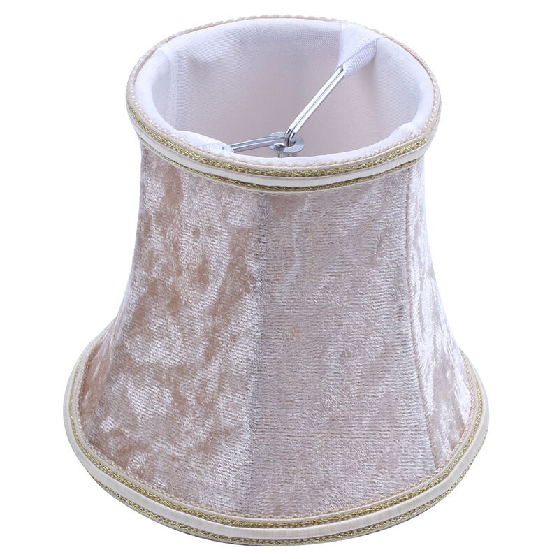 Stoffklips på lampeskjerm , e14 håndlaget lampeskjerm til moderne europeisk stil vegglampe lampe, krystall lampe, stearinlys lampe, bord l