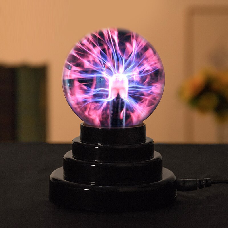 nouveauté boule de Plasma veilleuse magique tactile sensible Globe lampe tonnerre effet foudre lumière enfants Table décor