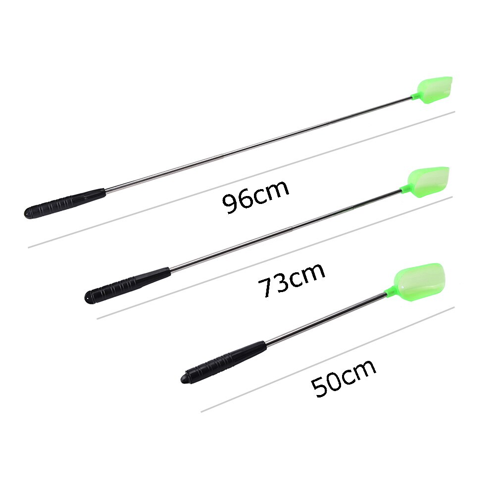 Adjustable 100x12cm Baiting Throwing Spoon With Handle Metal Throw Stick Carp Fishing Fish Bait Tackle Tool