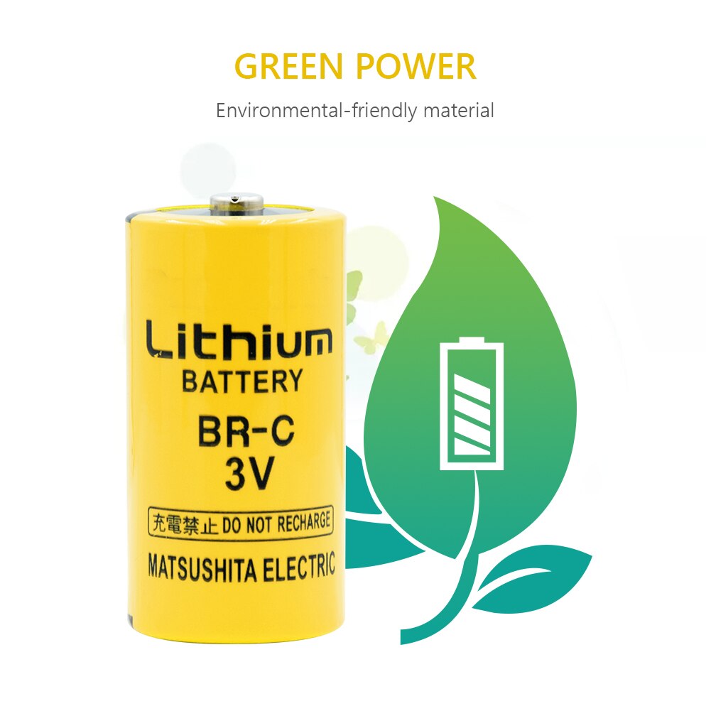 3V BR-C Li-ion Battery For Fanuc Control CNC System Backup Batteries 2200mAh