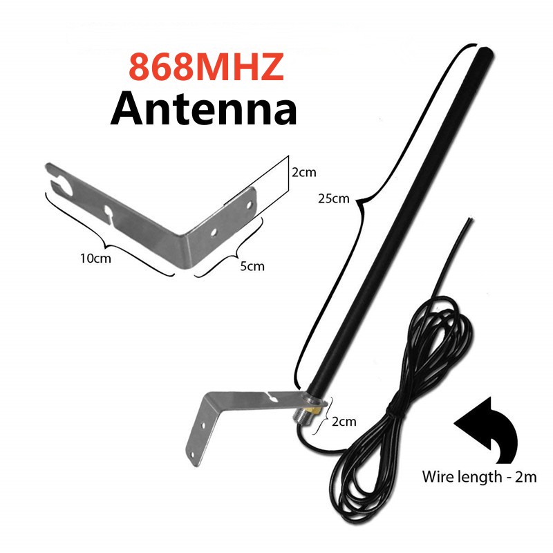 Antena universal para puerta de garaje de 868MHz, repetidor de mejora de señal de radio, antena externa impermeable para abridor de puerta de garaje