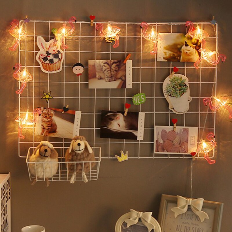 Hanging Basket Metal Wire Wall Hanging Storage Basket Home Flower Pot Display Holder XBFF