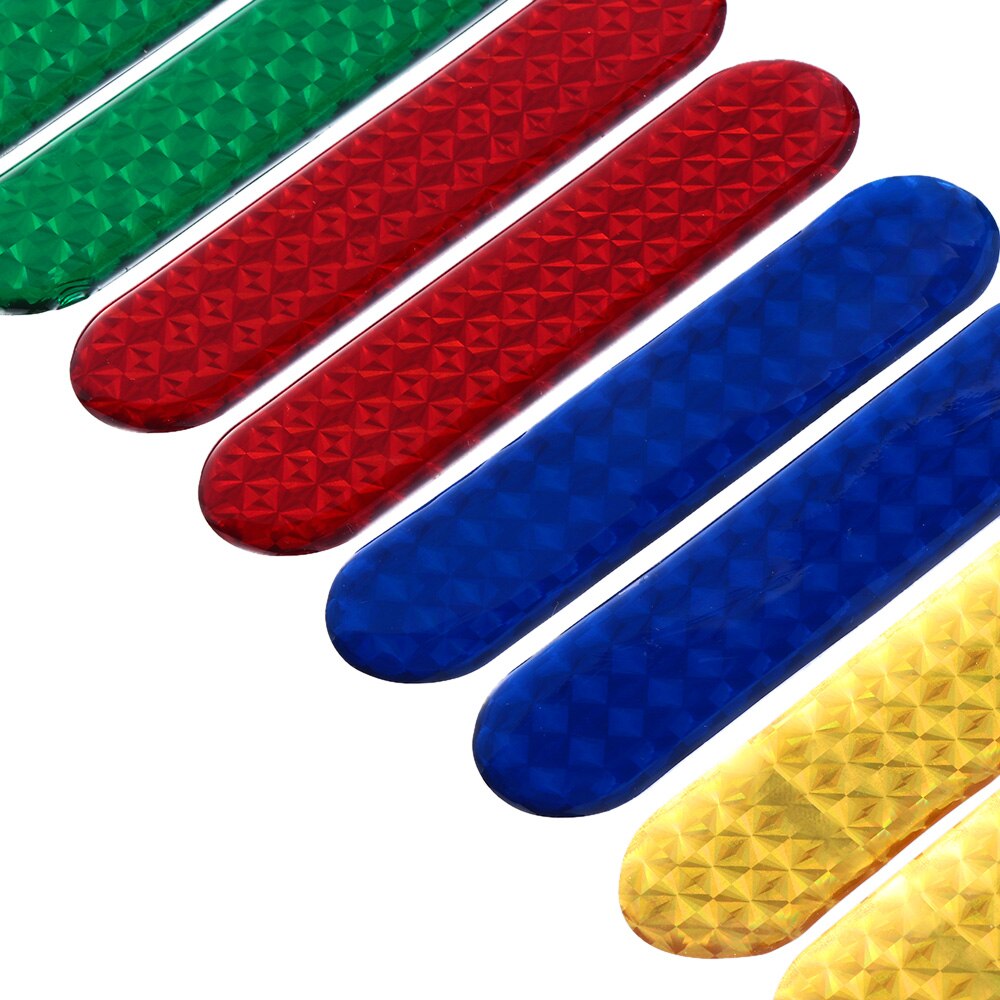 Bandes réfléchissantes pour porte de voiture, bandes réfléchissantes pour animaux de compagnie la nuit, 2 pièces, bandes d'avertissement pour porte de voiture, accessoires de décoration automobile, rouge/jaune/bleu/vert