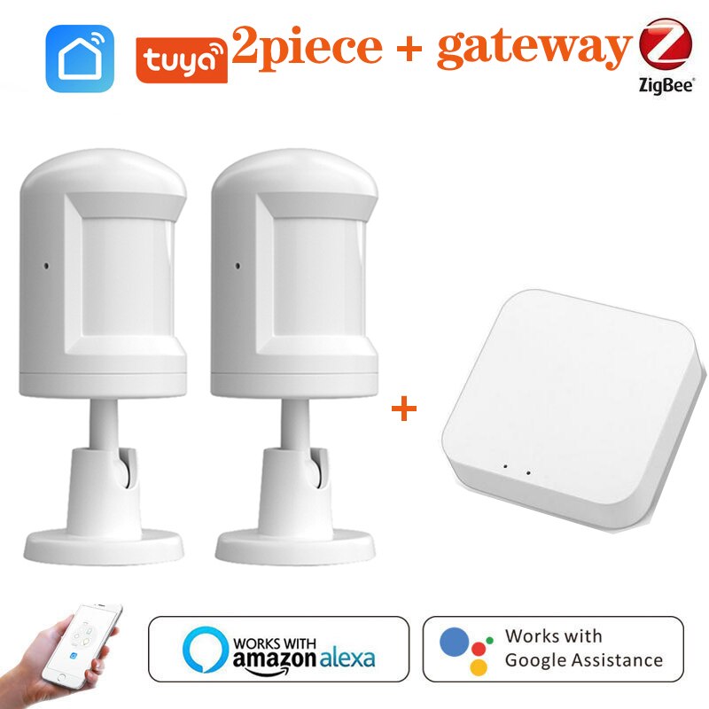 Aubess Tuya ZigBee Motion Sensor Smart Human Body Sensor Wireless Movement PIR Sensor With Foot Stand Use With Gateway: option2