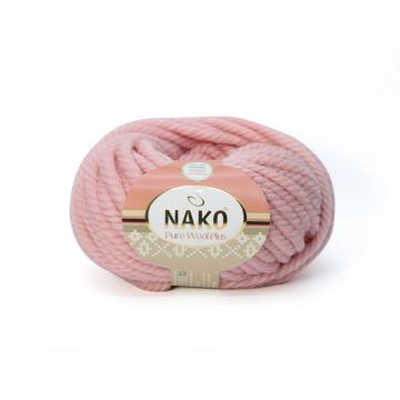 Wool Knitted Yarn - 16 Color Options - 30 Meters(100gr) - Knitting Yarn Ball - Nako Pure Wool Plus - Cardigans - Sweaters - Shawls - Beanie - Scarf - Berets - Poncho - Autumn - Winter - DIY: 11480