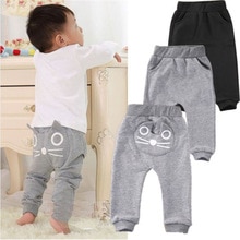 3-24Months Baby Baby Meisjes Jongens Casual Katoenen Broek Kat Patroon PP Broek Herfst Lente Uitloper Outfits Broek