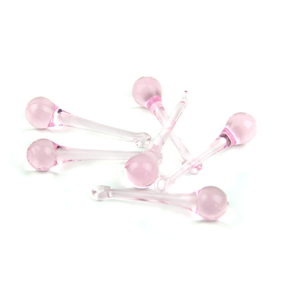 10Pcs Multicolor Regendruppels Kristallen Kroonluchter Onderdelen 20*80Mm Lamp Glas Opknoping Hangers Kralen Gordijn Accessoires: pink / 16x60mm 10pcs