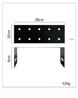 SWEETGO 10 hole black puch cake stand Makeup brush Storage dessert decorators home decoration bakeware cake table fitting: 9cm
