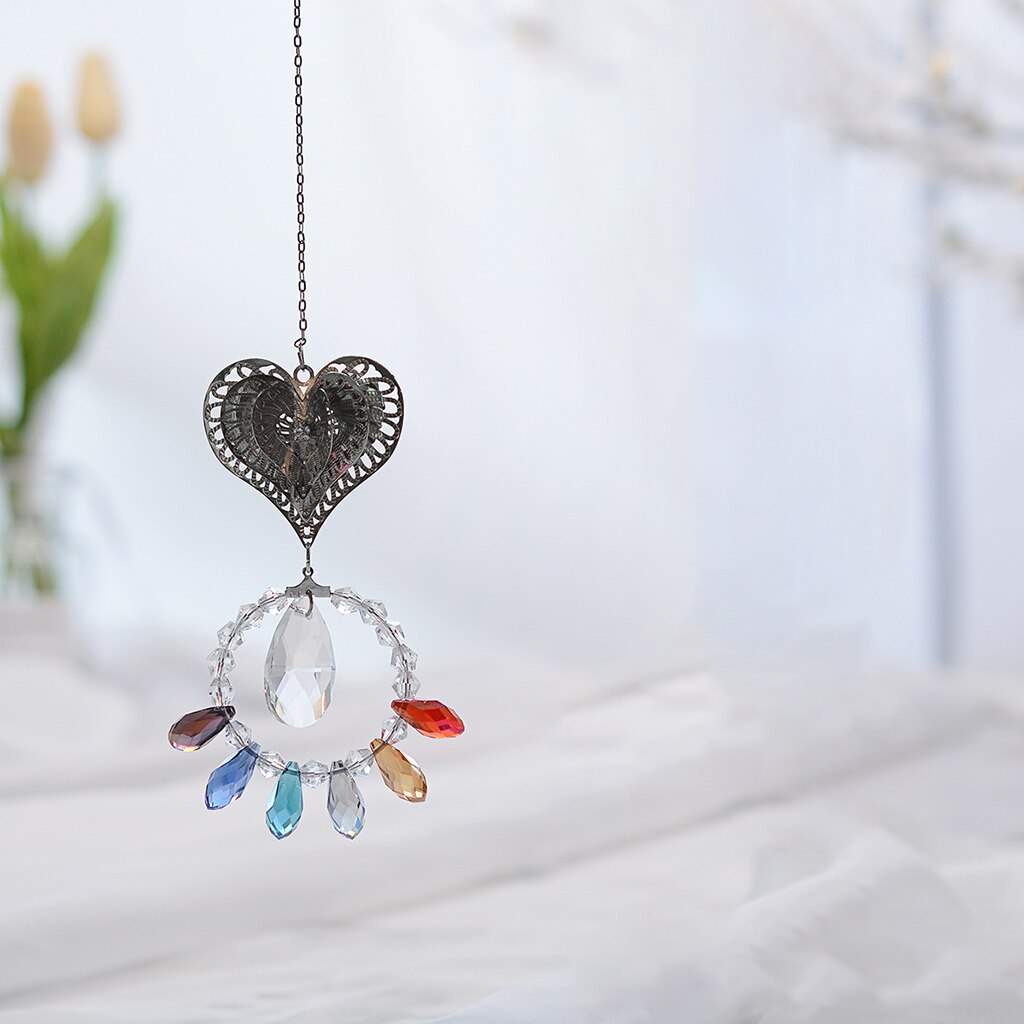 Shining Glass Ball Crystal Rainbow Maker for Home Office Decor: Style B