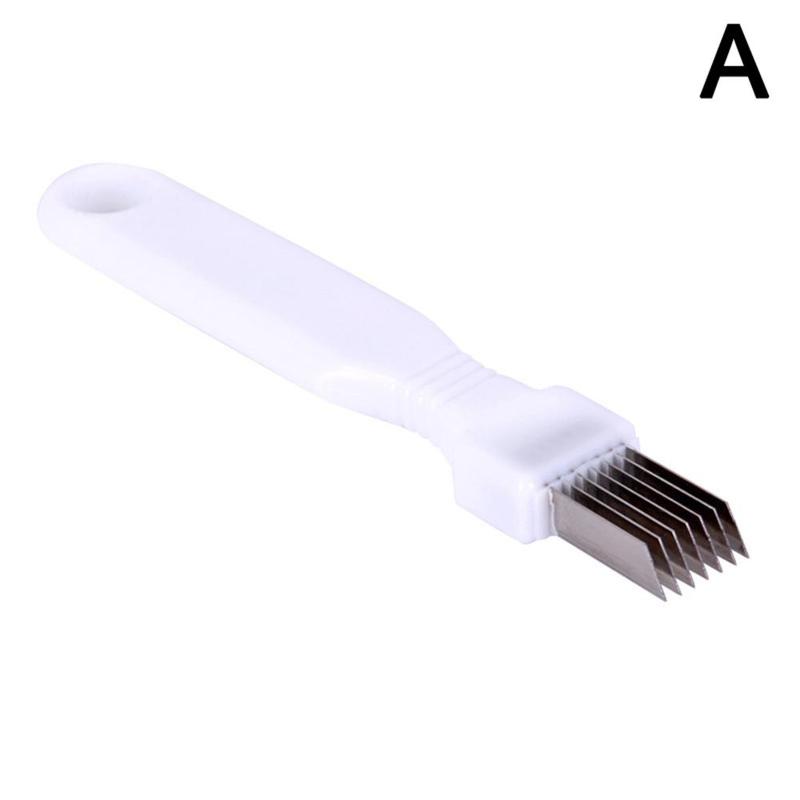 Shred Silk The Knife Multi-function Vegetable Green Onion Cutter Shredder Cutter Knife Mini Gadgets Kitchen Speedy Chopper: plastic white